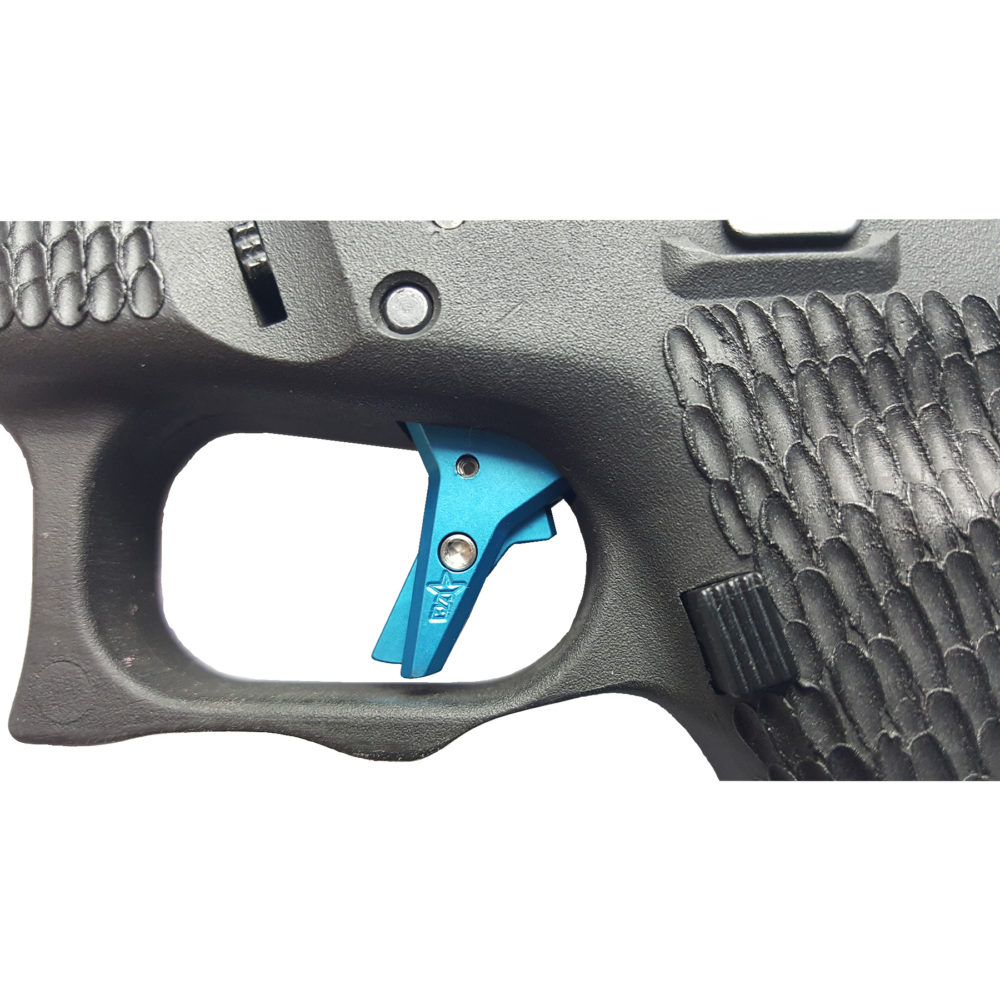 Wheaton Arms Elite Pro Carry Trigger Shoe Blue Fits All Glock Gen 1 4